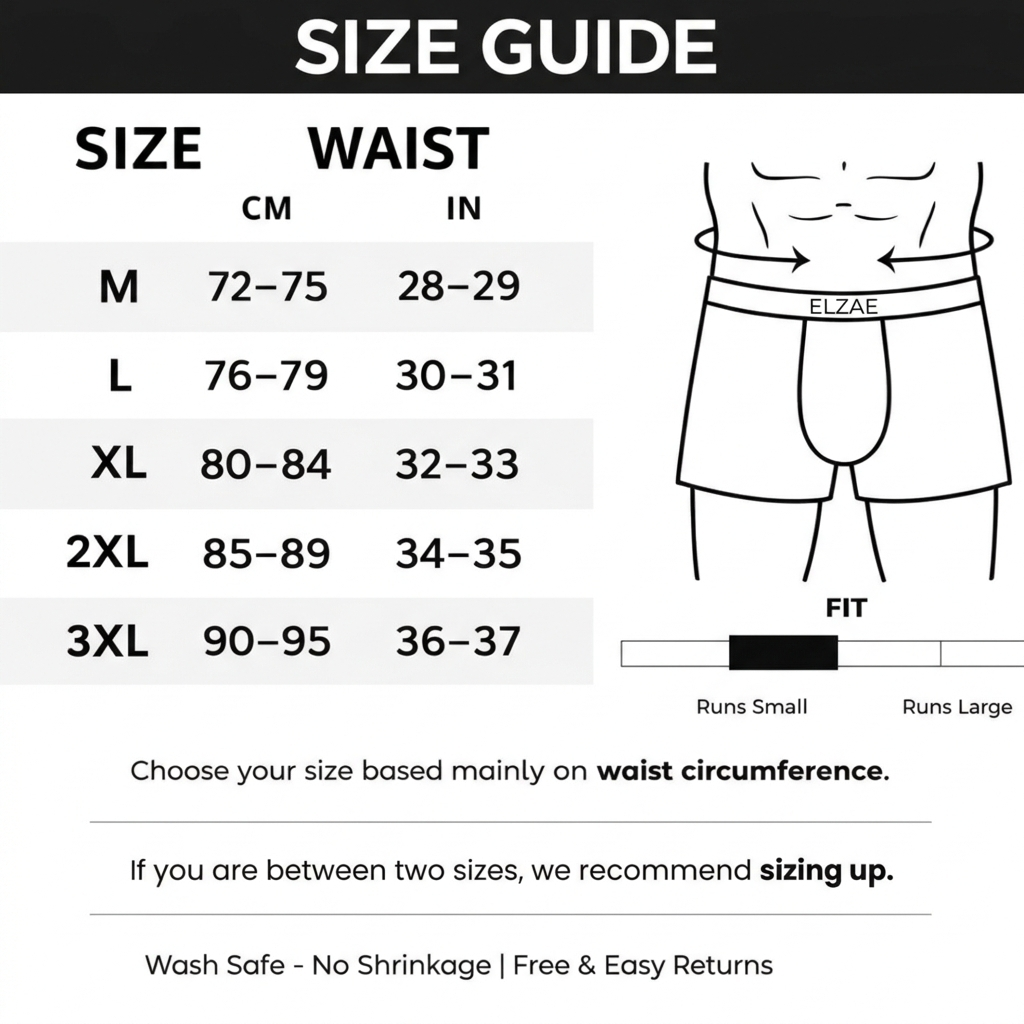 ElzaeSilk™ Luxe Comfort Boxers (Pack of 4)