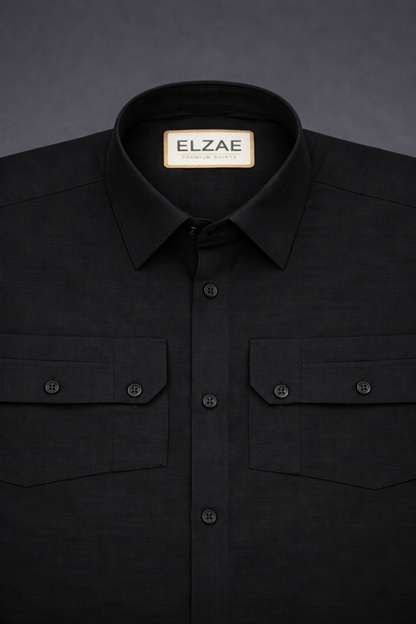 White & Black Luxurious Cotton Shirt- Pack Of 2