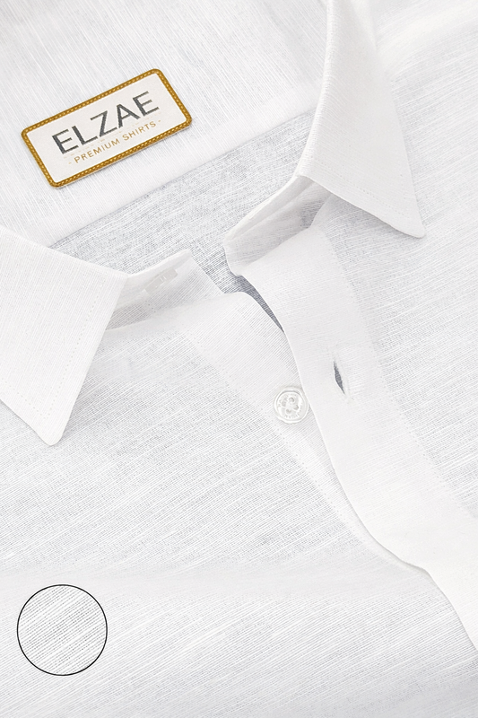 White Luxurious Linen Shirt