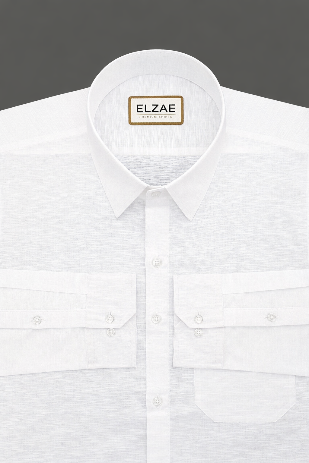 White Luxurious Linen Shirt