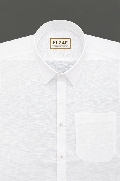 White Luxurious Linen Shirt