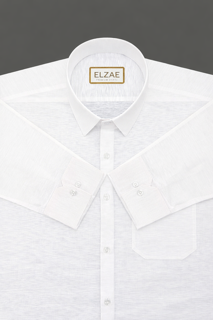 White Luxurious Linen Shirt