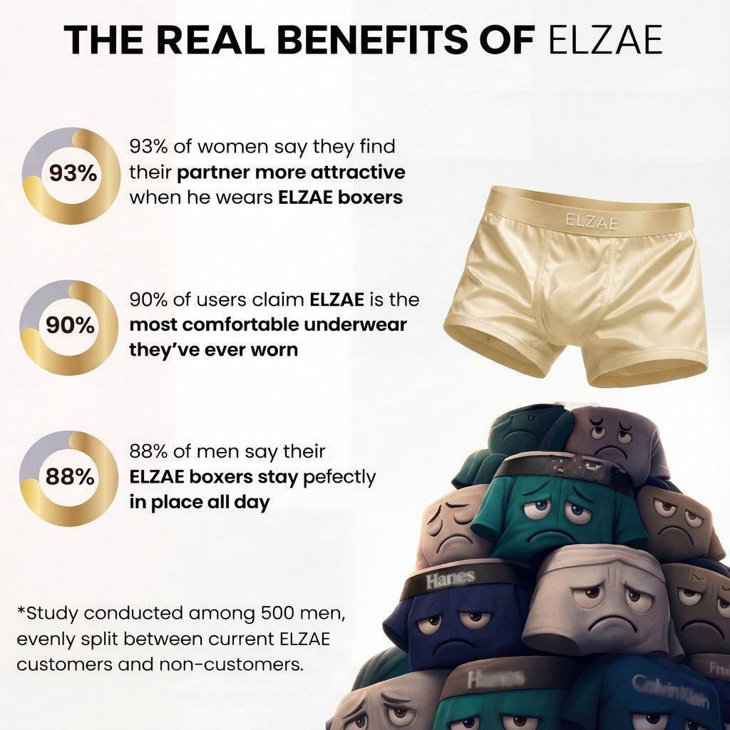 ElzaeSilk™ Luxe Comfort Boxers (Pack of 4)