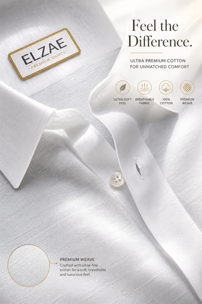 White Monarch™ Luxury Cotton Shirt | Elite Pack Of 2